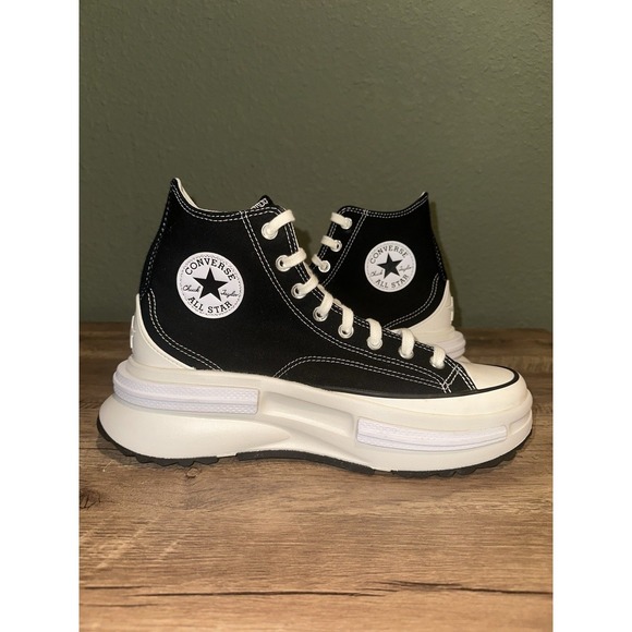Converse Run Star Legacy CX High Mens 8.5 Black White Canvas Sneakers Boots - Picture 6 of 9